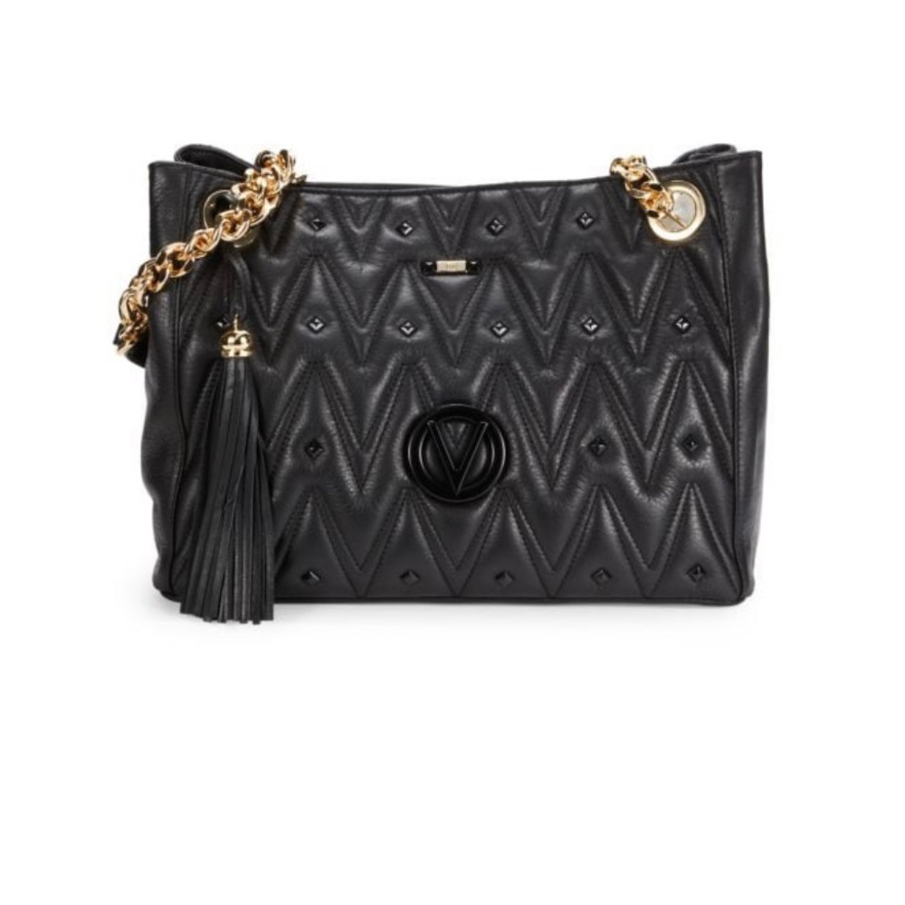 Valentino Black and Gold Purse NWOT